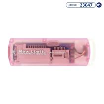 Leitor Cartao de Memoria USB New Limit SY-681 - Branco/Rosa