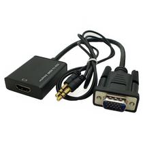 Adaptador VGA Macho p/ HDMI Femea c/Audio