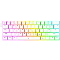 Teclado Gamer Redragon Dragonborn K630W RGB USB - Branco (Inglês)