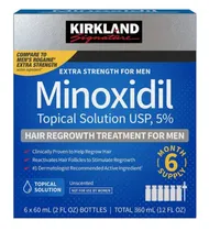 Solução Tópica Kirkland Minoxidil - 60ML (6 Unidades)