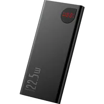 Carregador Portátil Power Bank Baseus Adaman LCD 22.5W / 10000MAH / 2X USB-A / 1X USB-C / 1X Micro USB - Preto (PPAD070001)