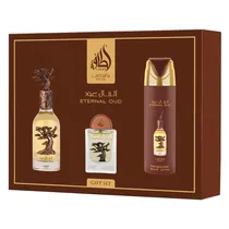 Perfume Lattafa Kit Eternal Oud c/ 3 PCS