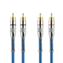 Cabo Svart - Rca - 5 Metros - 2 + 2 - Blue Prime