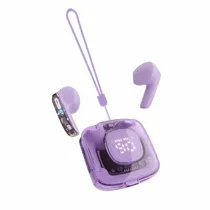 Fone de Ouvido Sem Fio Keen Earphones Y12 com Bluetooth V5.3 - Roxo Claro