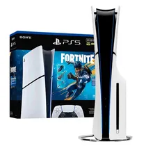 Console Sony PS5 Slim 4K, 120HZ, 1TB, Bivolt + Card Fortnite, CFI-2115A, com Disco