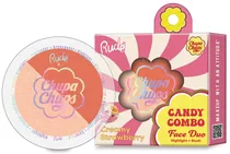 Blush+Iluminador Rude Chupa Chups Candy Combo 38428 Creamy Strawberry - 10G