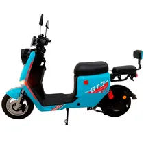 Bicicleta Eletrica GT3 c/Pedal Scooter Azul 1000W