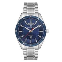 Relogio Analogico Masculino Daniel Klein DK.1.12735-3 Premium Gents / Pulseira de Aco Inoxidavel - Prata/Azul