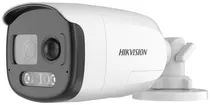 Câmera de Segurança CCTV Hikvision DS-2CE12DF3T-Pirxos 2.8MM 1080P Colorvu Audio Bullet