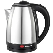 Jarra Elétrica Megastar TM9505 1.100 Watts 1.8 Litros 110V ~ 60HZ - Prata/Preta