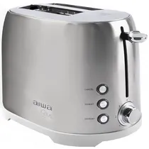 Torradeira Aiwa AW-TD1729A 800 Watts 7 Temperaturas 220 - 240 V ~ 50/60 HZ - Prata