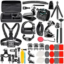 4LIFE Kit Acc Camara Action FL50 50 Piezas Negro