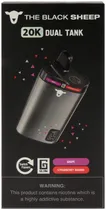 Vape Descartável The Black Sheep 20K Grape / Strawberry Banana - 20000PUFFS