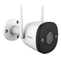 Câmera de Segurança Externa Smart Inteligente Imou Bullet 2E Outdoor (IPC-F22FP) 1080P / Wifi / com Alexa / Microfone / Detecção Humana / Visao Noturna - Branco/ Preto