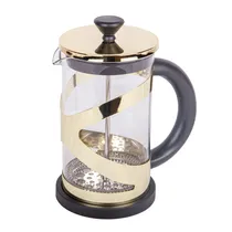 Cafeteira de Prensa Francesa Em Vidro e Aço Inoxidável 600ML