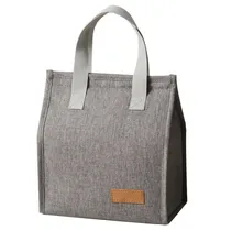Bolsa Térmica com Fecho e Alças - Cinza