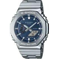 Relógio Casio G-Shock GM-2110D-2BDR Masculino Analógico/Digital - Silver/Blue