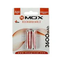 Pilha Recargável Mox AAA MO-B2AAA36 3600MAH 2 Unidades