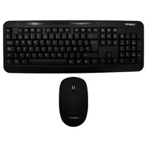 Teclado e Mouse Sate AK-725G Wireless Espanhol Preto