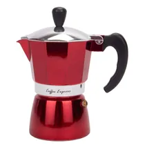 Cafeteira Italiana de Alumínio 2 Xícaras 100ML Vermelho