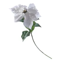 Flor Natalina Branca 4,5 CM