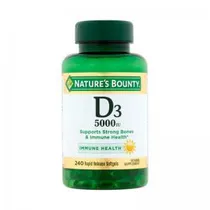 Vitamina D3 5000IU Nature’s Bounty 240 Softgels