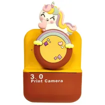 Câmera Impressora Infantil Unicórnio para Colorir A-DV937 - Yellow