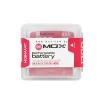 Pilha Mox MOB4AAA17 - AAA - 1700MAH - 4 Unidades - Recarregável