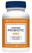 The Vitamin Shoppe Chewable Probiotic 2 Billion (100 Tabletas)