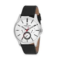 Relógio Analógico Masculino Daniel Klein Exclusive DK12118-2 - Preto e Prata