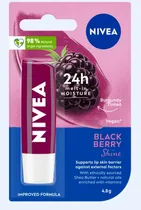 Nivea Balsamo Labial Blackberry Shine 4.8G