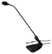Microfone de Mesa Shure CVG18D-B/C com Fio Preto