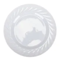 Prato Raso Melamina Branco 25,5CM