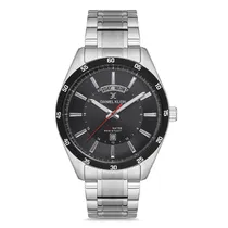 Relogio Analógico Masculino Daniel Klein DK.1.12735-1 Premium Gents / Pulseira de Aço Inoxidável - Prata/Preto