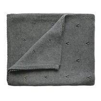 Mushie Manta Hilo Pointelle Gray Melange