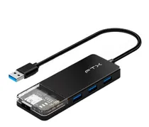 Hub USB 3.0 de 4 Puertos FTX-HUBT1-PB 5GBPS/5V 1.5A