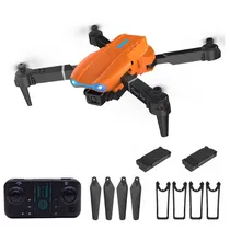 Mini Drone Quadcopter Cen Series No.2692 com 2 Baterias / HD / Dual Camera / App MRLFLY - Laranja