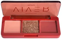 Paleta Sombra Ruby Rose Viver Inesquecível HB-F528-S2 - 4.8G (3 Cores)