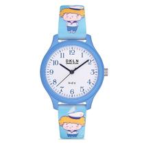 Relogio Analogico para Crianca Daniel Klein DK.1.12765-2 DKLN Kids / Pulseira de Silicone - Azul Claro