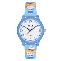 Relogio Analógico para Criança Daniel Klein DK.1.12765-2 DKLN Kids / Pulseira de Silicone - Azul Claro