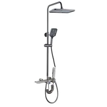 Chuveiro Inteligente SH-3323 com 2 Chuveiros de Mão / Coluna de Chuveiro Redonda - Cold/Hot Gray