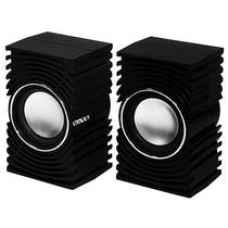 Speaker Satellite AS-687U 3 Watts RMS com USB/Mini Jack 3.5 MM - Preto/Prata