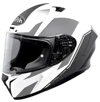 Capacete para Moto Airoh Valor Wings - Tamanho M (57-58) - Branco/ Cinza