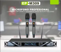 Ecopower Microfono Inalambrico EP-M309 2/Mic/Bivolt Negro