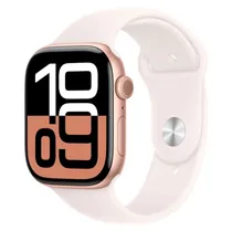 Apple Watch Series 10 MWWH3LW/A Caixa Alumínio 42MM Rose Dourado - Esportiva Blush Claro