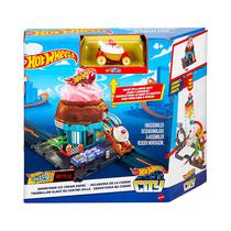 Pista de Juego Mattel Hot Wheels City Downtown Ice Cream Swirl HTN77