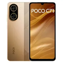 Celular Xiaomi Poco C71 128GB / 4GB Ram / Dual Sim / Tela 6.88 / 32MP - Dourado (Global)