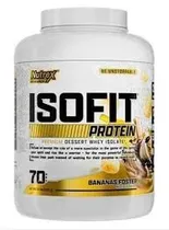 Nutrex Isofit Banana Foster Plastico 5,1 LBS/2,31 KG/70 Serv Blanco