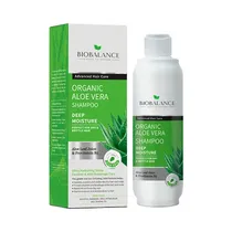 Biobalance Shampoo Organico Aloe Vera Soporta Crecimiento de Cabello Más Largo, Más Fuer