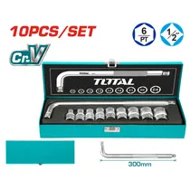 Total Herramienta THTL12111 Juego de Dados 10PCS